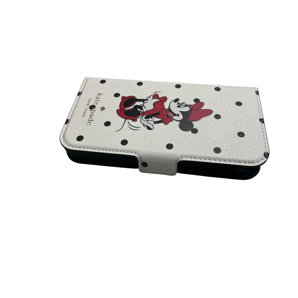 Kate Spade Dots Case with Minnie Mouse Magnetic Folio Iphone 12 MINI